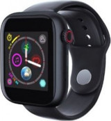 Markatim Z6 44 mm Silikon Kordon Kare Kameralı Unisex Sim Kartlı Akıllı Saat Siyah