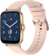 Inteya HiWatch Su Geçirmez Silikon Kordon Kare Unisex Akıllı Saat Pembe