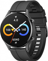 Imilab W12 Su Geçirmez 46 mm Silikon Kordon Daire Unisex Akıllı Saat Siyah