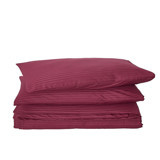 Komfort Home Pamuk Saten Dört Mevsim 160 x 220 cm Düz Tek Kişilik Nevresim Takımı Bordo