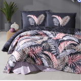 Clasy Pamuk Ranforce Dört Mevsim 180 x 230 cm Desenli Tek Kişilik Nevresim Takımı Antrasit