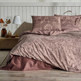 Özdilek Pamuk Polyester Kışlık 160 x 220 cm Desenli Tek Kişilik Nevresim Takımı Bordo