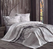 Clasy Ranforce Dört Mevsim 180 x 230 cm Doğa Tek Kişilik Nevresim Takımı Bej