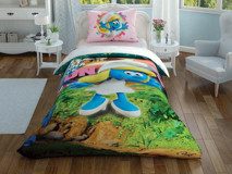 Taç Bambu Dört Mevsim 160 x 220 cm Lastikli Çizgi Kahraman Tek Kişilik Nevresim Takımı Çok Renkli