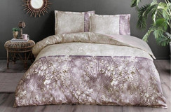 Özdilek Ranforce Kışlık 160 x 220 cm Çiçekli Tek Kişilik Nevresim Takımı Mürdüm