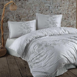 Clasy Ranforce Kışlık 160 x 220 cm Doğa Tek Kişilik Nevresim Takımı Gri