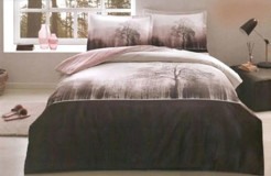 Özdilek Ranforce Kışlık 160 x 220 cm Ağaç Tek Kişilik Nevresim Takımı Bordo
