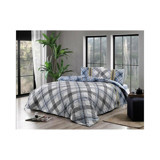 Taç Pamuk Polyester Dört Mevsim 220 x 230 cm Düz Çift Kişilik Nevresim Takımı Mavi