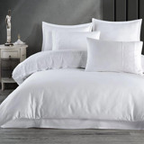 Clasy Saten Kışlık 200 x 220 cm Modern Çift Kişilik Nevresim Takımı Beyaz