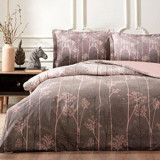 Özdilek Ranforce Kışlık 200 x 220 cm Lastikli Ağaç Çift Kişilik Nevresim Takımı Kahverengi