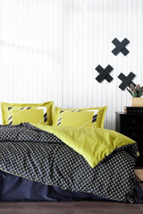 Özdilek Ranforce Kışlık 200 x 220 cm Çizgili Çift Kişilik Nevresim Takımı Yeşil
