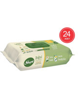 Sleepy Doğal Organik Pamuklu 50 Yaprak 24'lü Paket Islak Mendil