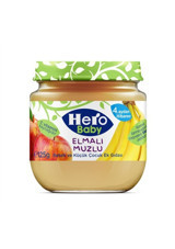 Hero Baby Tahılsız Glutensiz Elmalı Muzlu Kavanoz Maması 125 gr