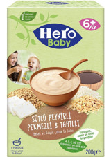 Hero Baby Tahıllı Glutensiz Pekmez Peynir Kaşık Maması 200 gr