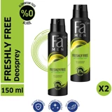 Fa Freshly Free Pudrasız Ter Önleyici Sprey Kadın Deodorant 2x50 ml