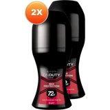 Avon On Duty Pudrasız Ter Önleyici Antiperspirant Roll-On Erkek Deodorant 2x50 ml