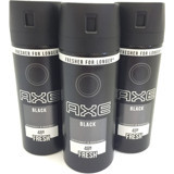 Axe Black Suede Pudrasız Sprey Erkek Deodorant 3x150 ml