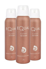 Equal Classic Pudrasız Ter Önleyici Sprey Kadın Deodorant 3x150 ml