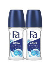 Fa Aqua Pudrasız Ter Önleyici Antiperspirant Roll-On Kadın Deodorant 2x50 ml