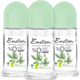 Emotion Natural Breeze Pudrasız Ter Önleyici Roll-On Kadın Deodorant 3x50 ml