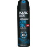 Isana Active Cool Pudrasız Ter Önleyici Antiperspirant Sprey Erkek Deodorant 150 ml