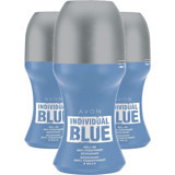 Avon Individual Blue Pudrasız Ter Önleyici Antiperspirant Roll-On Erkek Deodorant 3x50 ml
