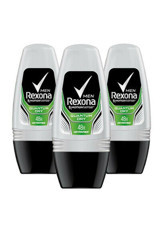 Rexona Men Quantum Dry Pudrasız Ter Önleyici Antiperspirant Roll-On Erkek Deodorant 3x50 ml