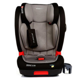 Baby Plus Galaxy Isofixli-Emniyet Kemerli 15-36 kg Yatabilen Yükseklik Ayarlı Sürüş Yönü Oto Koltuğu Gri Siyah