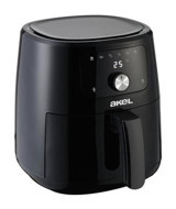 Akel AA150 Airfryer 5 lt Tek Hazneli Izgara Yapan Yağsız Sıcak Hava Fritözü Siyah