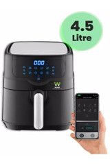 Wiami Airfryer 4.5 lt Tek Hazneli Led Ekranlı Yağsız Sıcak Hava Fritözü Siyah