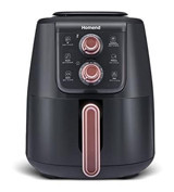 Homend 2508H Airfryer 4 lt Tek Hazneli Yağsız Sıcak Hava Fritözü Siyah