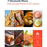 Kumtel HAF-09 Airfryer 5.5 lt Tek Hazneli Yağsız Sıcak Hava Fritözü Lacivert