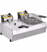Remta R102 16 lt İki Hazneli Yağlı Fritöz Gümüş