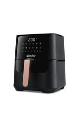 Simfer SK-6701 Airfryer 4 lt Tek Hazneli Led Ekranlı Yağsız Sıcak Hava Fritözü Siyah