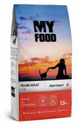 My Food Kuzu Etli Pirinçli Tahıllı Yetişkin Kuru Kedi Maması 1.5 kg