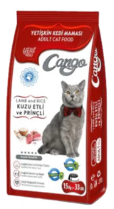 Cango Kuzu Etli Pirinçli Tahıllı Yetişkin Kuru Kedi Maması 15 kg