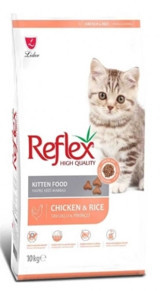 Reflex High Quality Pirinçli Tavuklu Tahıllı Yavru Kuru Kedi Maması 10 kg