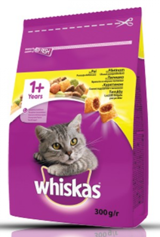 Whiskas Sebzeli Tavuklu Tahıllı Yetişkin Kuru Kedi Maması 300 gr