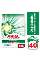 Ariel Dağ Esintisi Renkliler ve Beyazlar İçin 40 Yıkama Toz Deterjan 6 kg