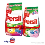 Persil Renkliler ve Beyazlar İçin 106 Yıkama Toz Deterjan 9 kg + 7 kg