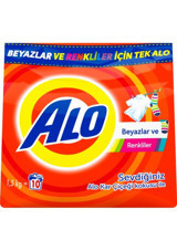 Alo Renkliler ve Beyazlar İçin 20 Yıkama Toz Deterjan 2x1.5 kg