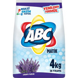 Abc Matik Lavanta Tazeliği Renkliler ve Beyazlar İçin 26 Yıkama Toz Deterjan 4 kg