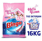 Bingo Matik Mutlu Yuvam Renkliler ve Beyazlar İçin 106 Yıkama Toz Deterjan 2x8 kg