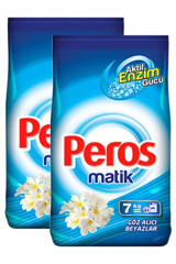 Peros Matik Beyazlar İçin 102 Yıkama Toz Deterjan 2x7 kg