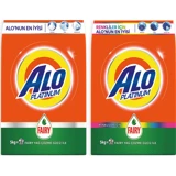 Alo Platinum Fairy Etkili Renkliler İçin 66 Yıkama Toz Deterjan 2x5 kg