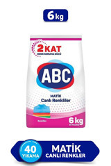 Abc Matik Renkliler İçin 40 Yıkama Toz Deterjan 6 kg