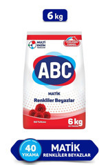 Abc Matik Gül Tutkusu Renkliler ve Beyazlar İçin 40 Yıkama Toz Deterjan 6 kg