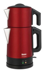 Evia EA 4309G Ladem Çelik Demlikli 1800 W Işıklı Çelik Gövdeli Gold Retro Çay Makinesi
