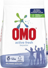 Omo Active Fresh Beyazlar İçin 36 Yıkama Toz Deterjan 5.5 kg