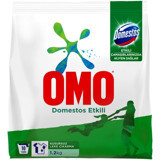 Omo Domestos Etkili Renkliler ve Beyazlar İçin 10 Yıkama Toz Deterjan 1.2 kg